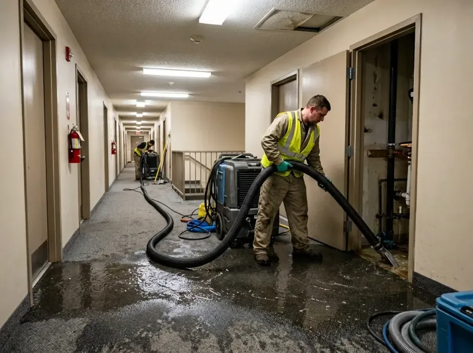 multi-unit-apartment-hallway-f-005 — frequently asked questions, Emergency Burst Pipe Water Extraction & Removal in Starkvil…